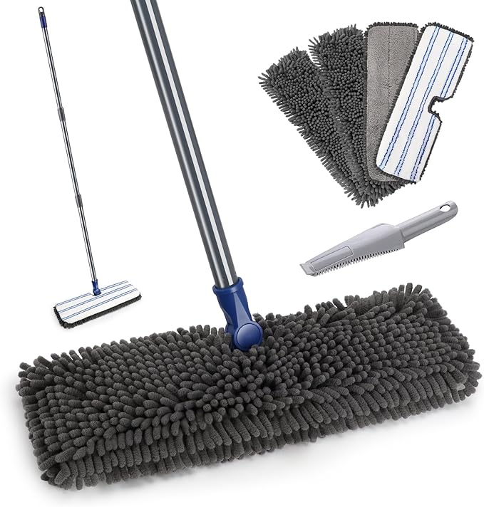 Mops for Floor Cleaning, Masthome Flat Dust Mop by Masthome