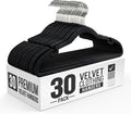 30 Pack Velvet Hanger for Shirt Pants Dresses Skirts Suits Jackets by OurModernSpace