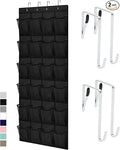 GORILLA GRIP Over the Door Shoe Organizer, 2 Pack, 24 Breathable Mesh Pockets by GorillaGrip