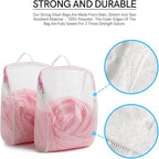 COMLIFE Set of 2 Delicates Honeycomb Mesh Laundry Bag, Use YKK Zipper, - Image 5