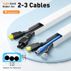 Delamu Cord Hider, 142in Cable Hider, Cord Covers - Image 2
