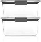 Rubbermaid Brilliance BPA-Free Food Storage Containers, Medium Deep, 4.7 Cup - Image 2