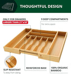 ROYAL CRAFT WOOD Luxury Bamboo Kitchen Drawer Organizer - Image 4