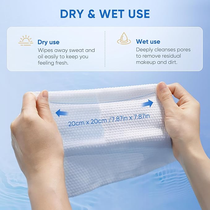 Disposable Face Towels, Biodegradable Ultra Soft Washcloths - Image 6