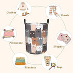 Cute Cat Laundry Basket, Waterproof Cats Laundry Hamper, Collapsible Organizer - Image 7