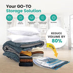 20 Pack Vacuum Storage Bags, Plastic Space Saver Seal Bags Compression - Image 3