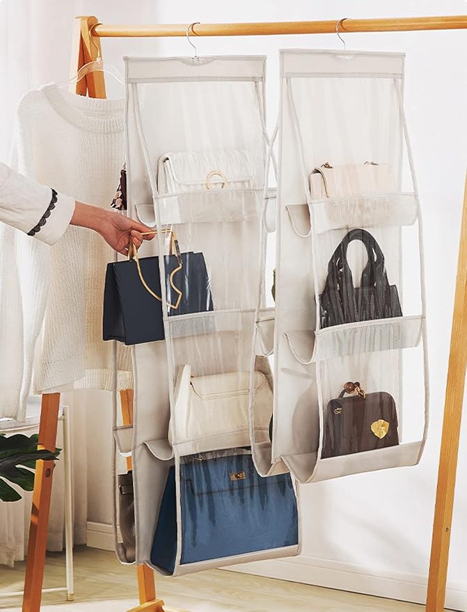 AARAINBOW 2 Packs Hanging Handbag Purse Organizer - Image 3