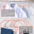 MIZGI Premium Velvet Hangers 30 Pack Heavyduty- Non Slip No Shoulder Bump Suit - Image 5