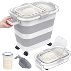 25-35Lbs Rice Container, Collapsible Food Storage Containers by HOYTAMDARHOMESTORAGE