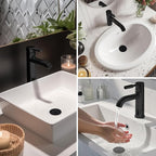 Hibbent 2 Pack 3 in 1 Bathroom Sink Drain Strainer, Pop Up Stopper - Image 8