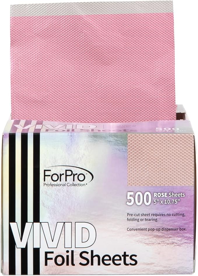 ForPro Professional Collection Vivid Rose Embossed Foil Sheets, Pop-Up Foil - Image 2