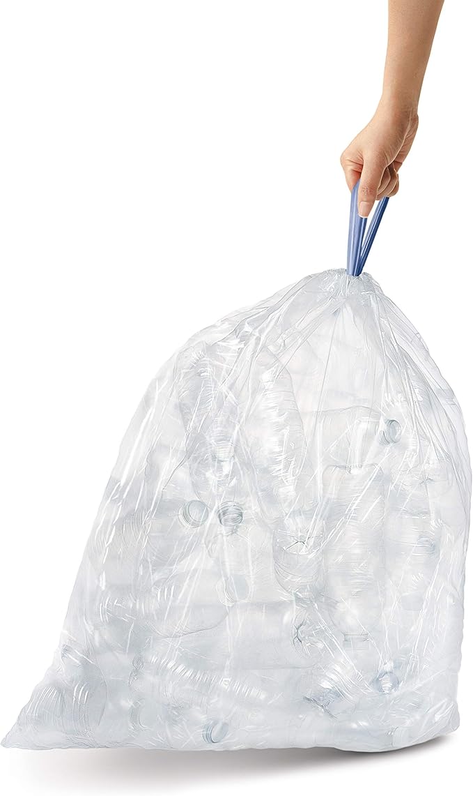 simplehuman Code A 90 Count, Dispenser Pack Custom Fit Liners, Drawstring Trash - Image 4