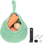 uxcell Hanging Fruit Baskets for Kitchen, Hand-Woven Wall Hanging Storage Jute by uxcell
