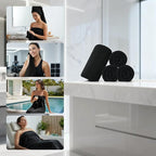 REDKISS Ultra Soft Bath Towels Set of 4-35 x 70 in Extra Large Coral Fleece - Image 6