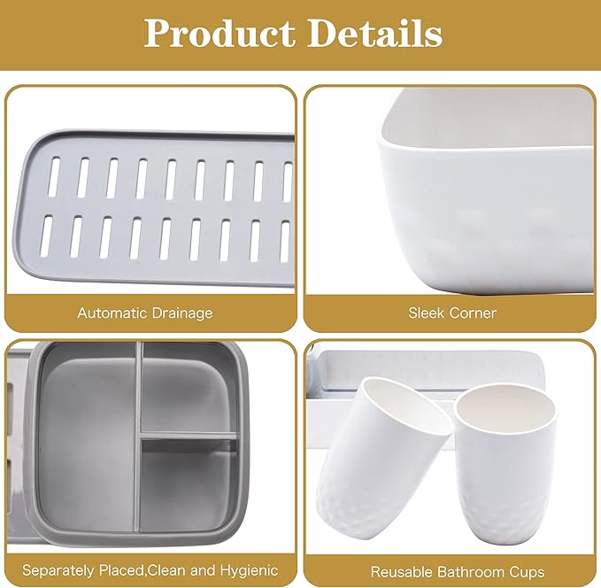 Toothbrush Holders for Bathrooms, Kids Electric Toothbrush Holder - Image 4