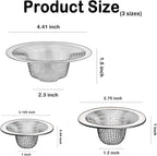 Bathroom Mesh Sink Drain Strainer Screen - Image 2