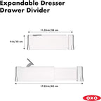 OXO Good Grips Expandable Dresser Drawer Divider - Image 2
