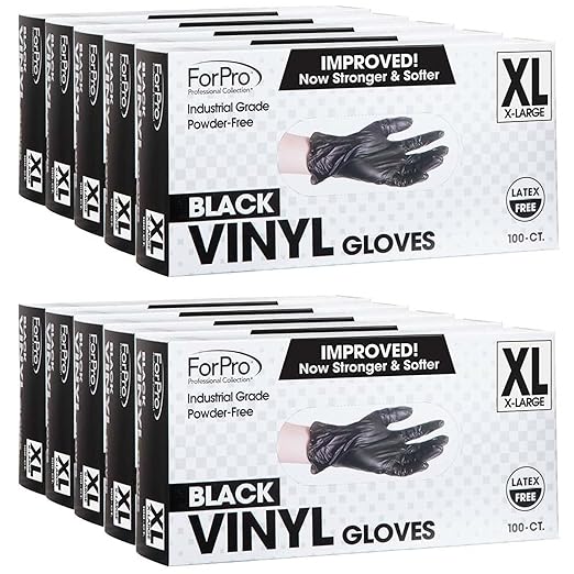 ForPro Professional Collection Disposable Vinyl Gloves, Industrial Grade by ForProProfessionalCollection
