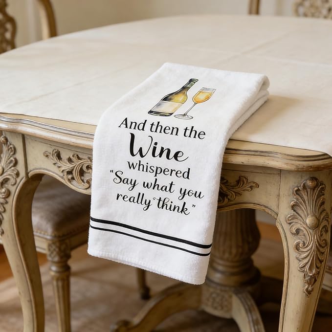 GROBRO7 Funny Wine Hand Towel - Image 6