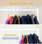 OIKA 30 Pack Heavy Duty Stainless Steel Hangers, Space-Saving Silver Clothes - Image 6