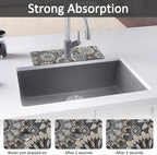 15" X 5.5" Kitchen Sink Splash Guard Faucet Mat Mandala Super Absorbent Fast - Image 3