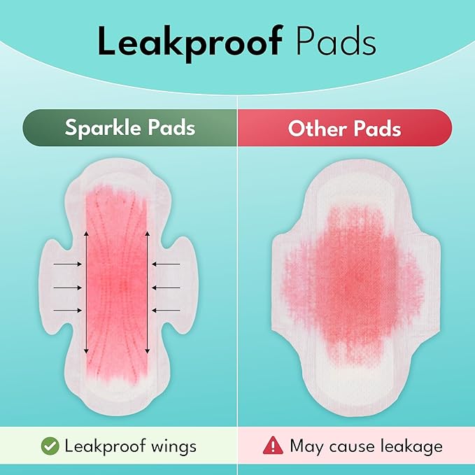 Sparkle Sanitary Pads for Women, Plant-Based Maxi Pads - Image 4