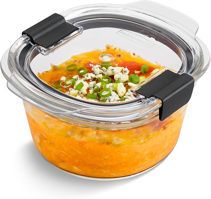 Rubbermaid Brilliance® Glass Round Leak-Proof 6-Piece Set Food Storage - Image 5