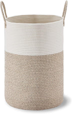 VIPOSCO Large Laundry Hamper, Tall Woven Rope Storage Basket - Image 9