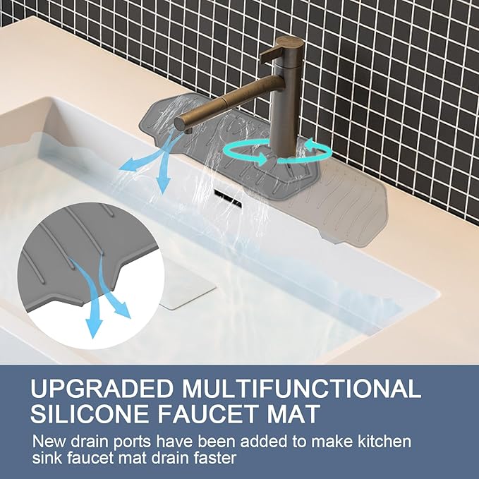 Sink Drain Mat - Unilateral Faucet Guard - Image 7