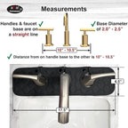 Bathroom Sink Splash Guard 3-Round-Hole : AHA HOMEWARE, Faucet Mat - Image 2