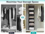 YOUDENOVA Hanging Closet Organizer, 6-Shelf Closet Hanging Shelves - Image 4