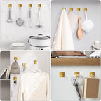 VIS'V Adhesive Towel Hooks, Waterproof Shower Wall Stick on Hooks - Image 2