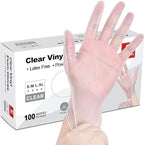 Schneider Clear Vinyl Exam Gloves, Latex-Free, Disposable Medical Gloves by Schneider