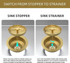 Kitchen Sink Drain Gold Sink Drain Strainer - Image 5