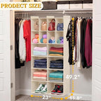 Ofiray-home 6 Tier Hanging Closet Organizer, 16 Compartments Sweater Organizer - Image 3