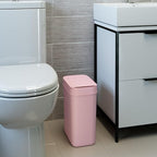iTouchless 3 Gallon Sensor Pink Bathroom Trash Can, 10 Liter Small Slim - Image 4