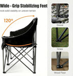 EMERIT Oversized Fully Padded Camping Chair, Heavy Duty 650LB Folding Camping Loveseat, Quad Fold Double Camping Couch with Cup Holders & Carry Bag for Outdoor, Lawn, Sports Events | HIgh Back, Rip resistance, Extra Wide Design, Cross-bracing Hubs, Eas... - Image 4