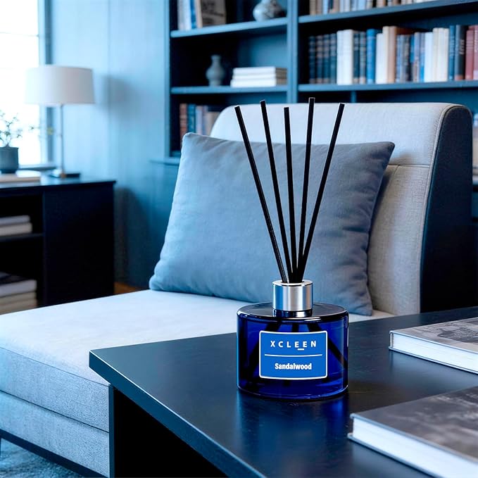 Reed Diffuser Set, 6.7 fl oz Sandalwood Scented Oil Diffuser - Image 4