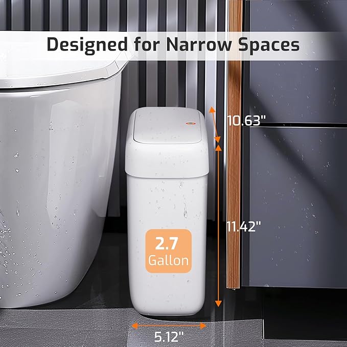 MOPALL Small Bathroom Trash Can - Image 2