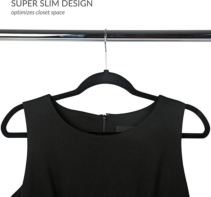 Simplify Slim Velvet Clothes Hangers | 25 Pack | Non-Slip | Shirts | Suit | - Image 4