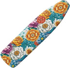 Boho Mandala Steam Ironing Board Cover 3 Fasteners Elastic Edge, Washable by Daulesho