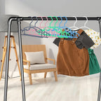 60 Pack White Baby Nursery Closet Hangers, Non-Slip Laundry Infant Pant Hanger - Image 6