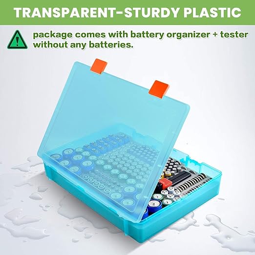 Battery Organizer Storage Holder- Batteries Case Containers Box - Image 3