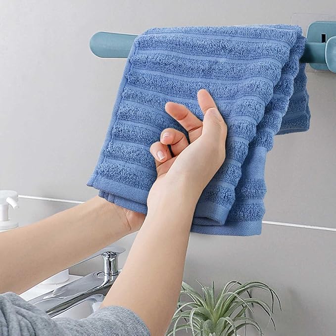 Jacquotha Ribbed Hand Towels for Bathroom, Hotel & Spa Quality Soft Hand Towel - Image 3