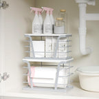 2 Pack Gray Trash Bag Organizer - Image 4
