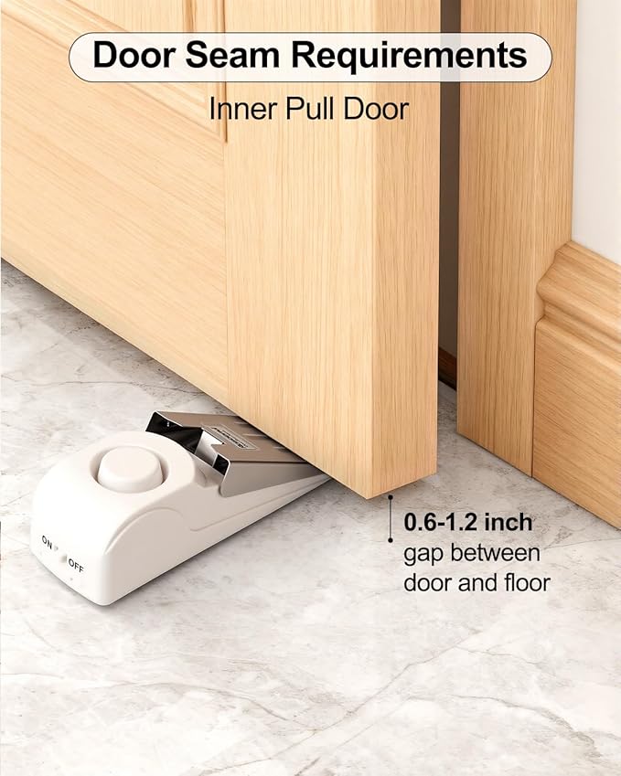2 Pack Door Stop Alarm, Door Stopper - Image 8