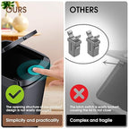 CEROELDA 3 Pack Slim Bathroom Trash Can, 10L/2.6 Gal - Image 3