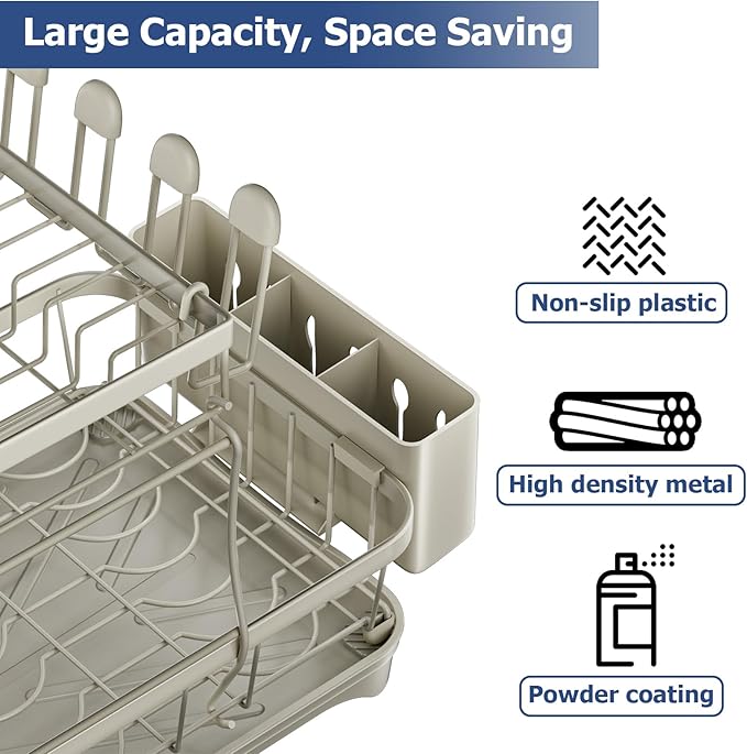Dish Drying Rack 2-Tier Dish Racks - Image 5