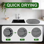 Large Stone Drying Mat for Kitchen Counter of 1 Pack, Double-sided Diatomaceous - Image 4