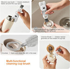 4 in 1 Cup Lid Cleaning Brush, 3 in 1 Bottle Brush, Cup Crevice Cleaning Tools - Image 2